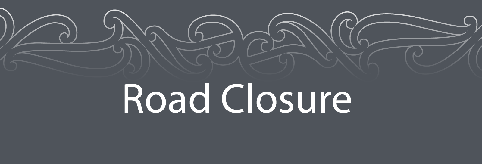 Road closure banner image