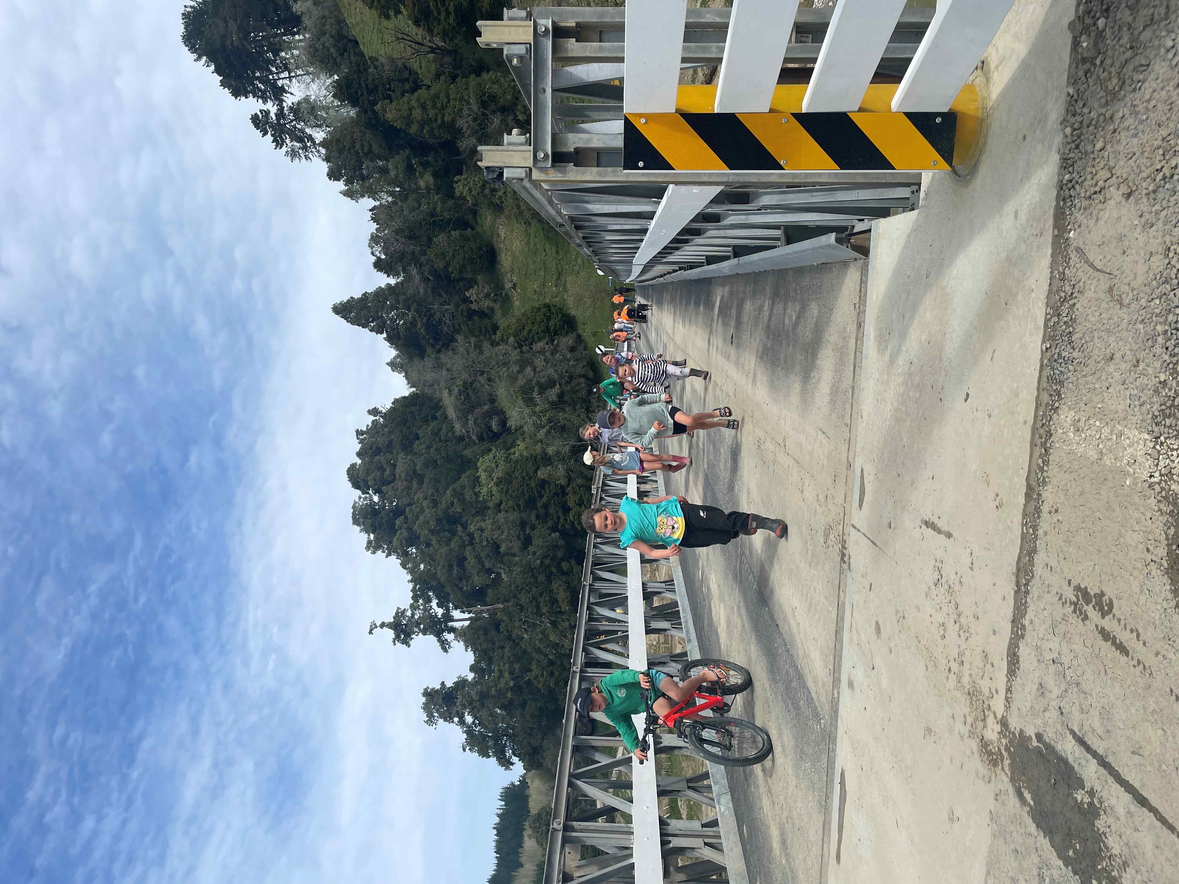 Hollywood Bridge opening day with kids