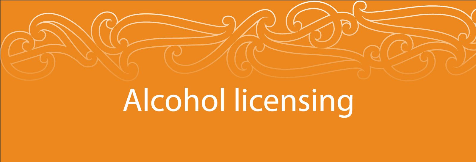 Alcohol licensing banner image