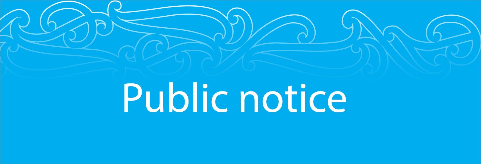 Council notice banner image