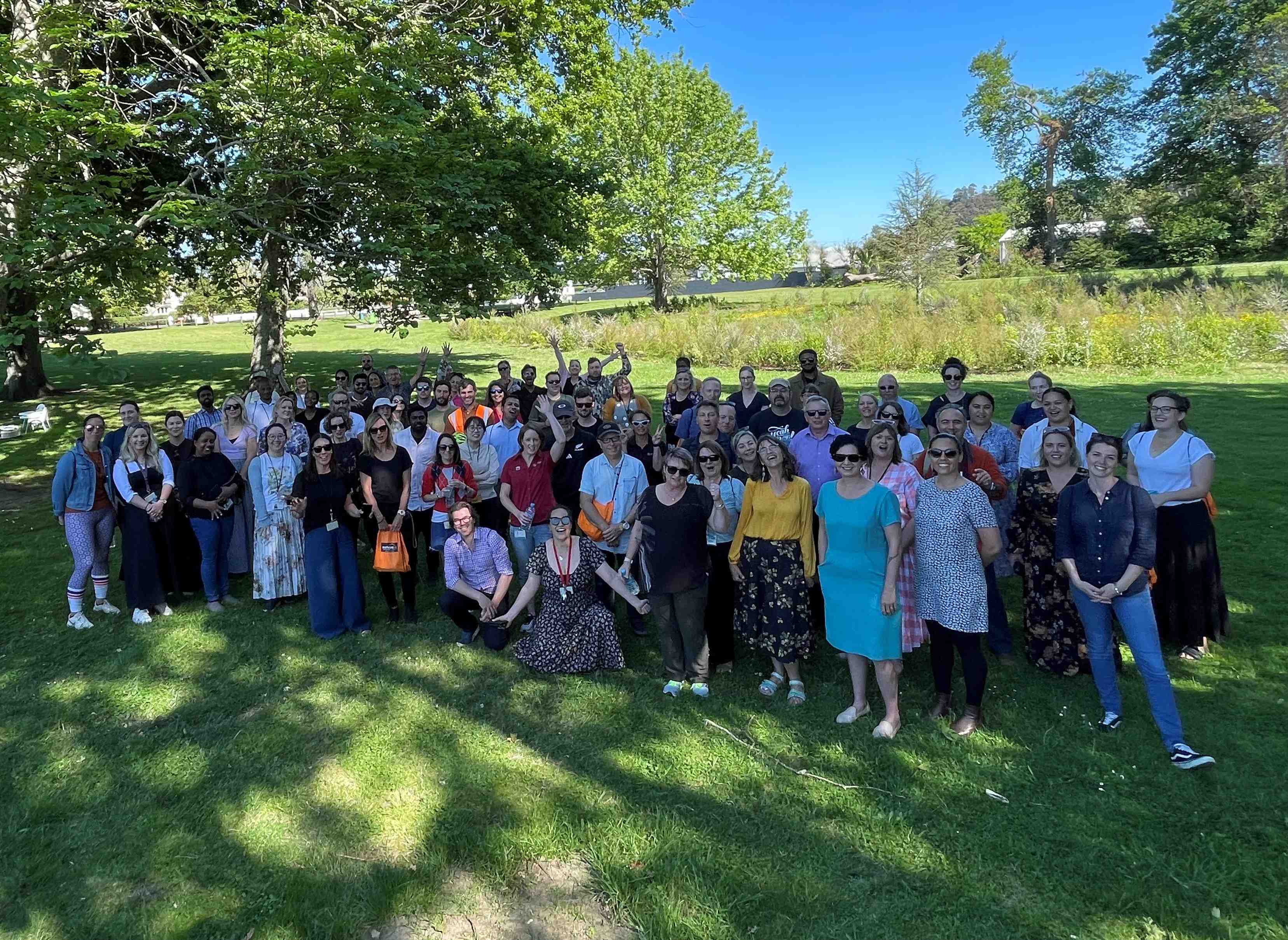 ShakeOut 2023 staff at Waiteata Park