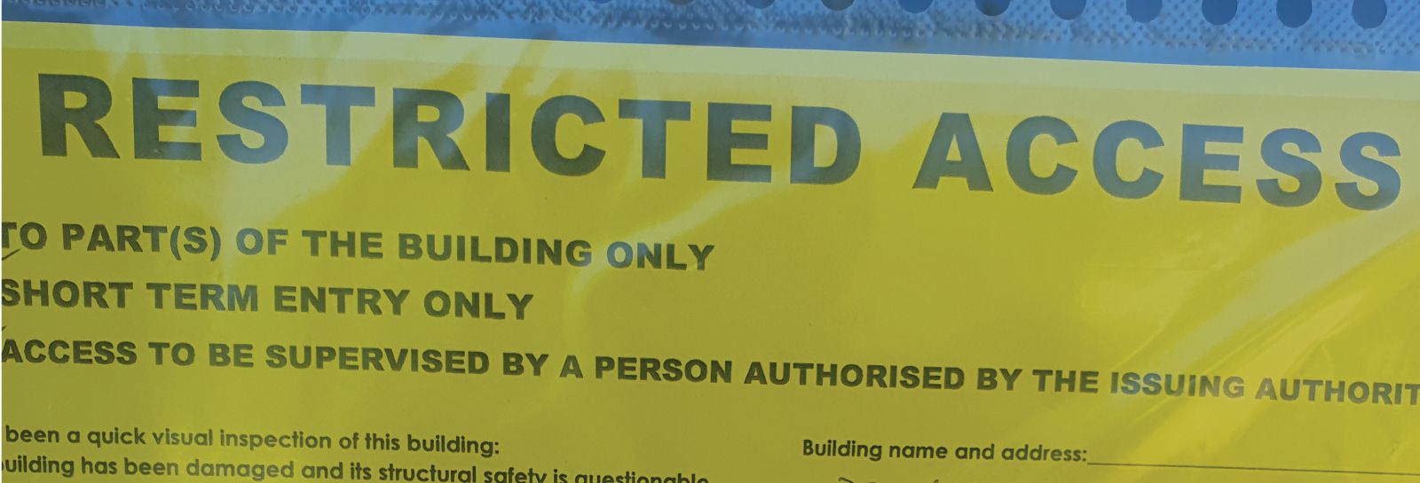 Yellow sticker banner image