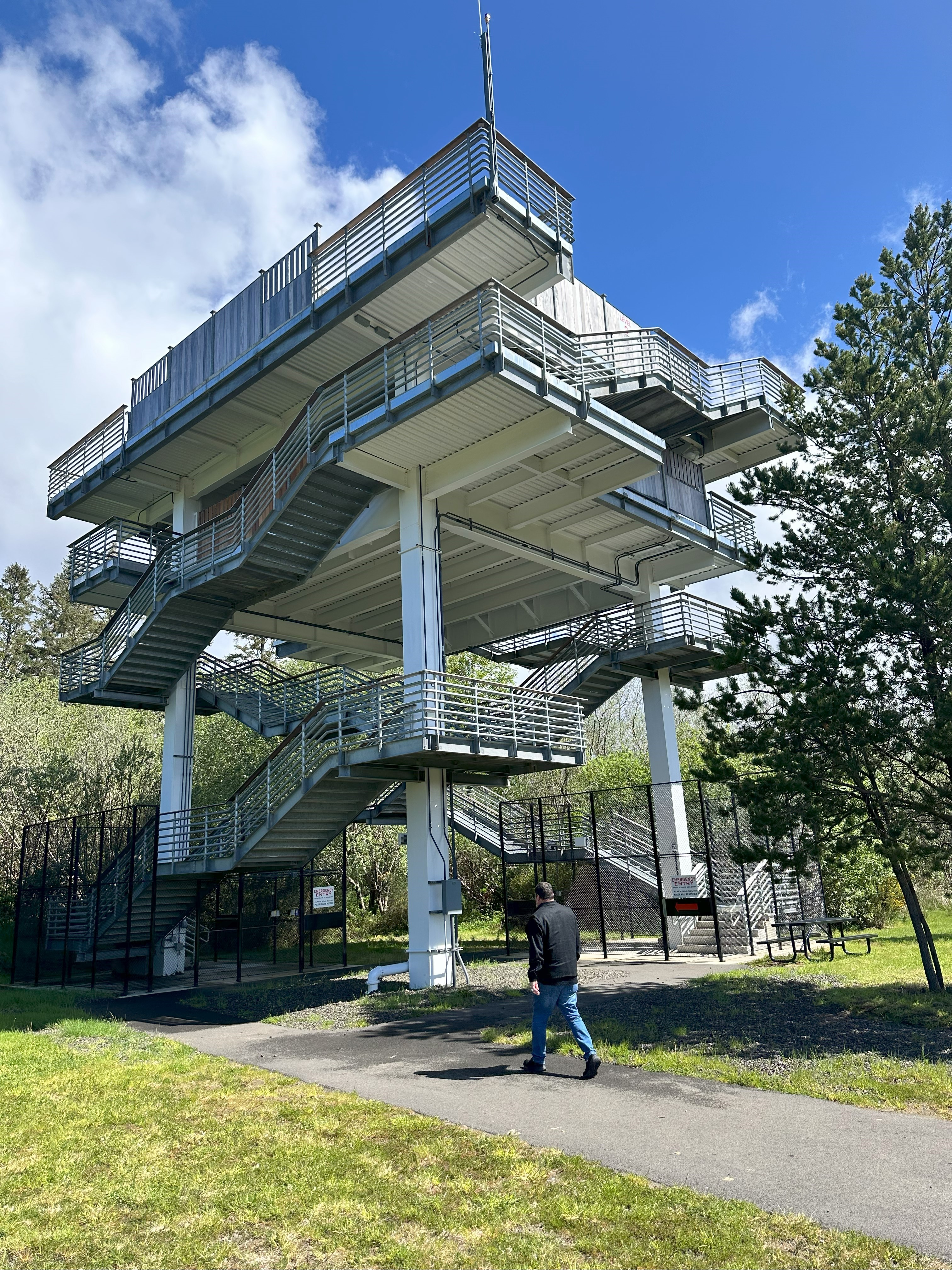 Vertical evac tower Tokeland washington 2024