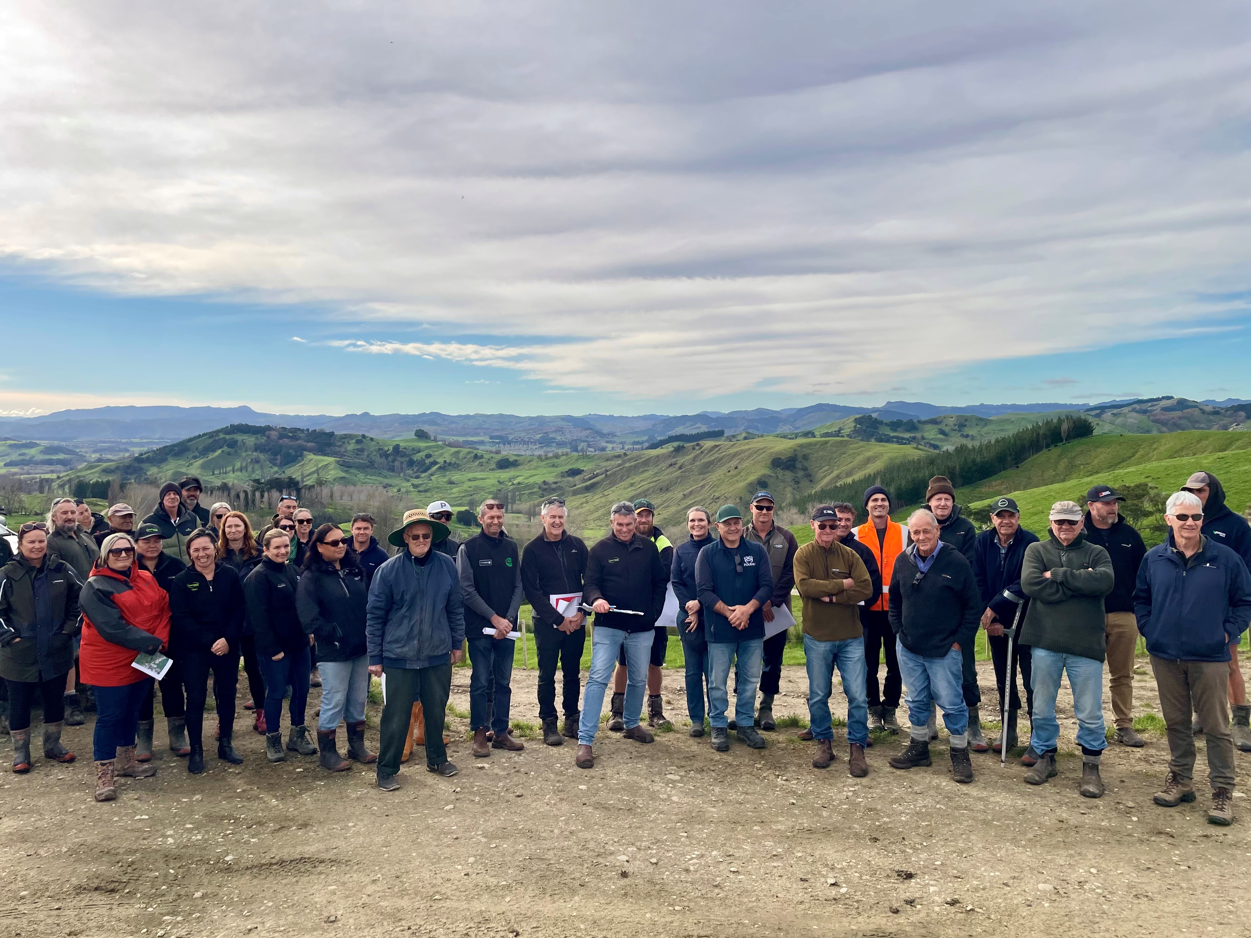 Farm tour attendees