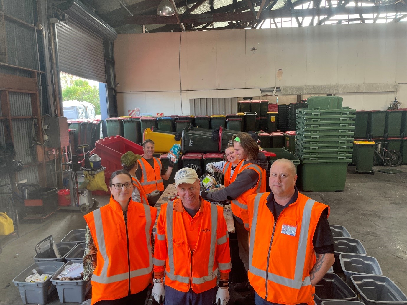 Waste Audit with Charlotte, Phil and Marty 2023