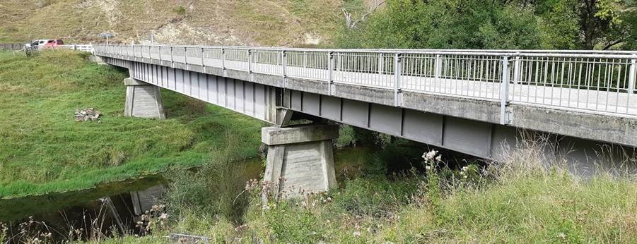 Hollywood Bridge (original) before Cyclone Gabrielle