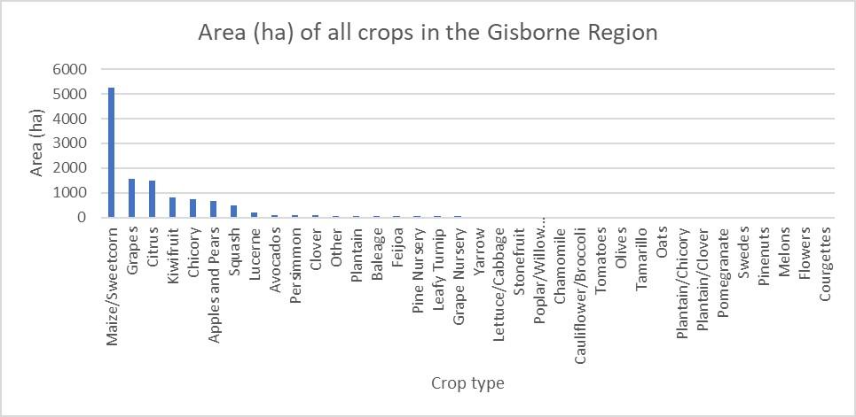 Graph on summer crop survey 2024