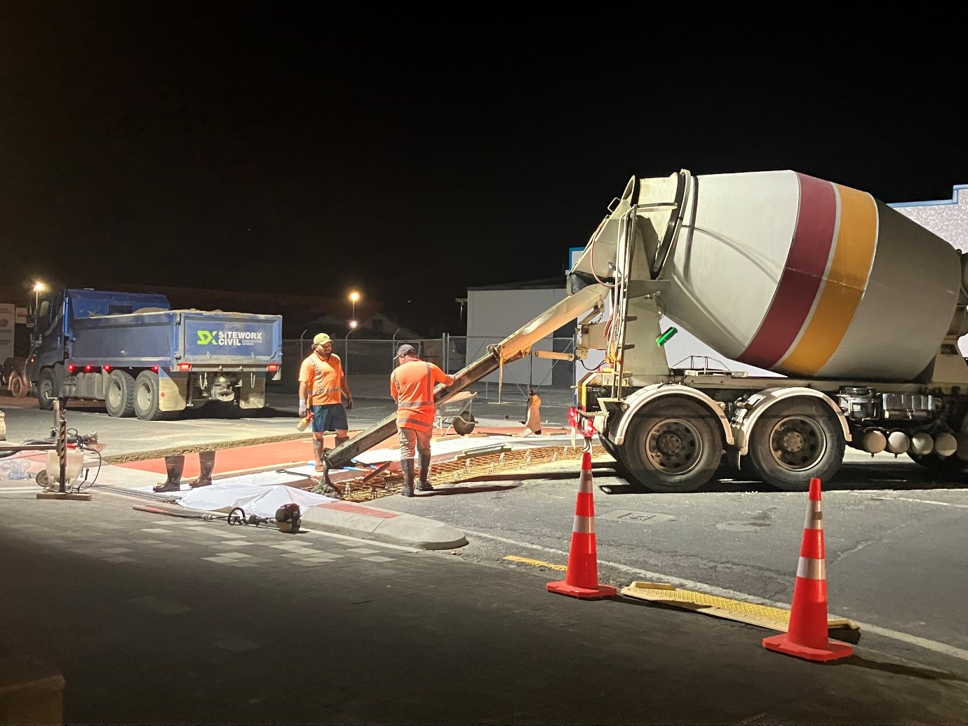 Raised table crossing construction Derby St 2024