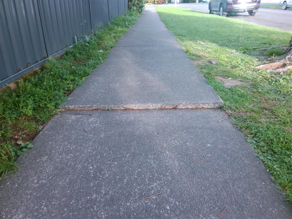 Footpath Central Street Before