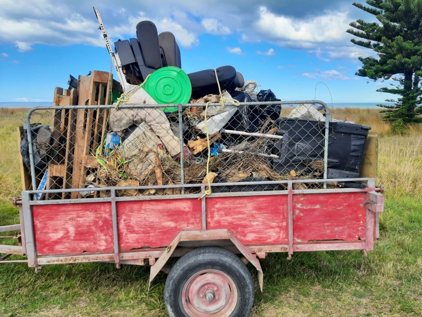 April 2024 Fly tipping Centennial Marine Drive