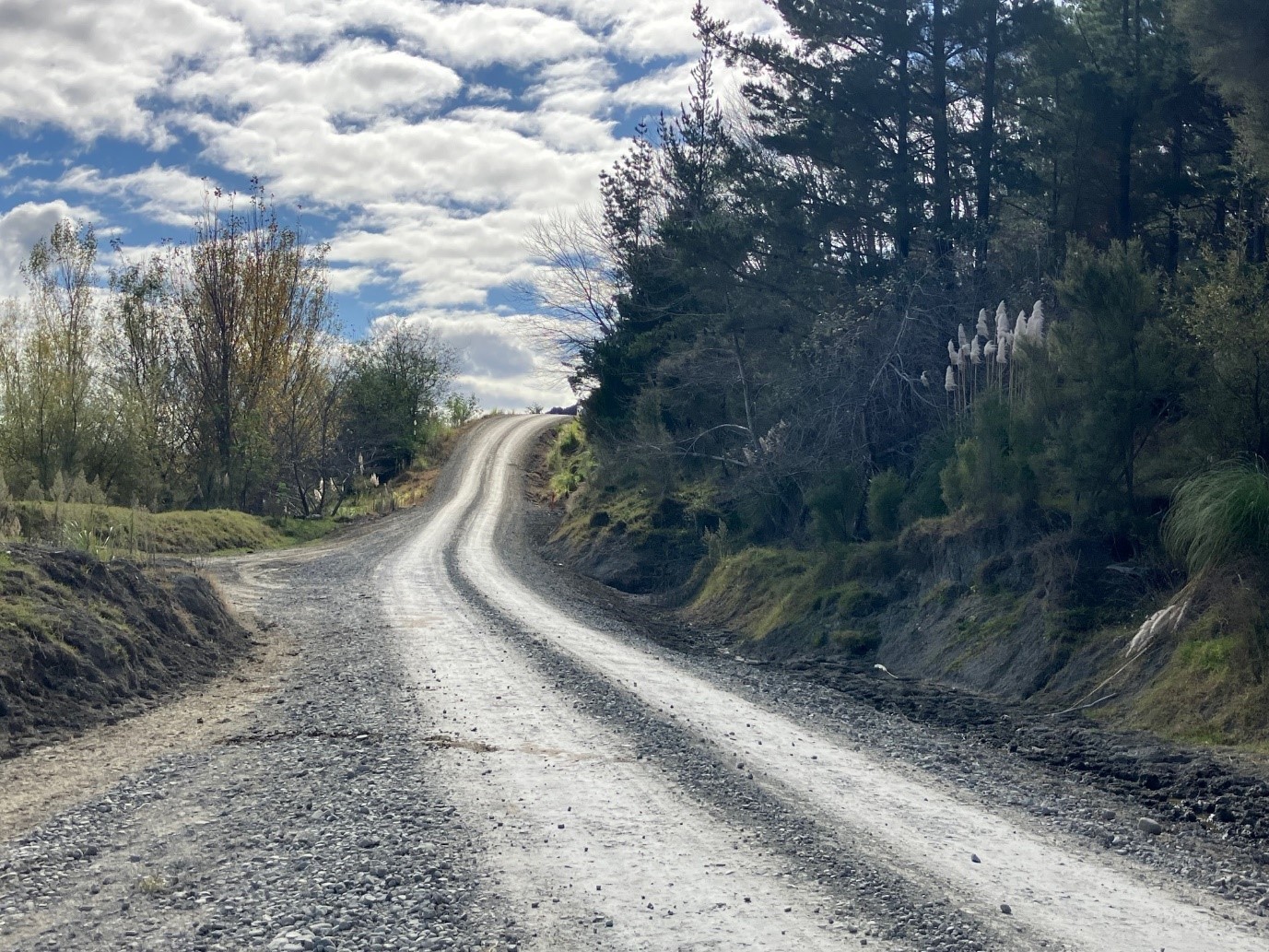 Tikapa Beach - the road there 