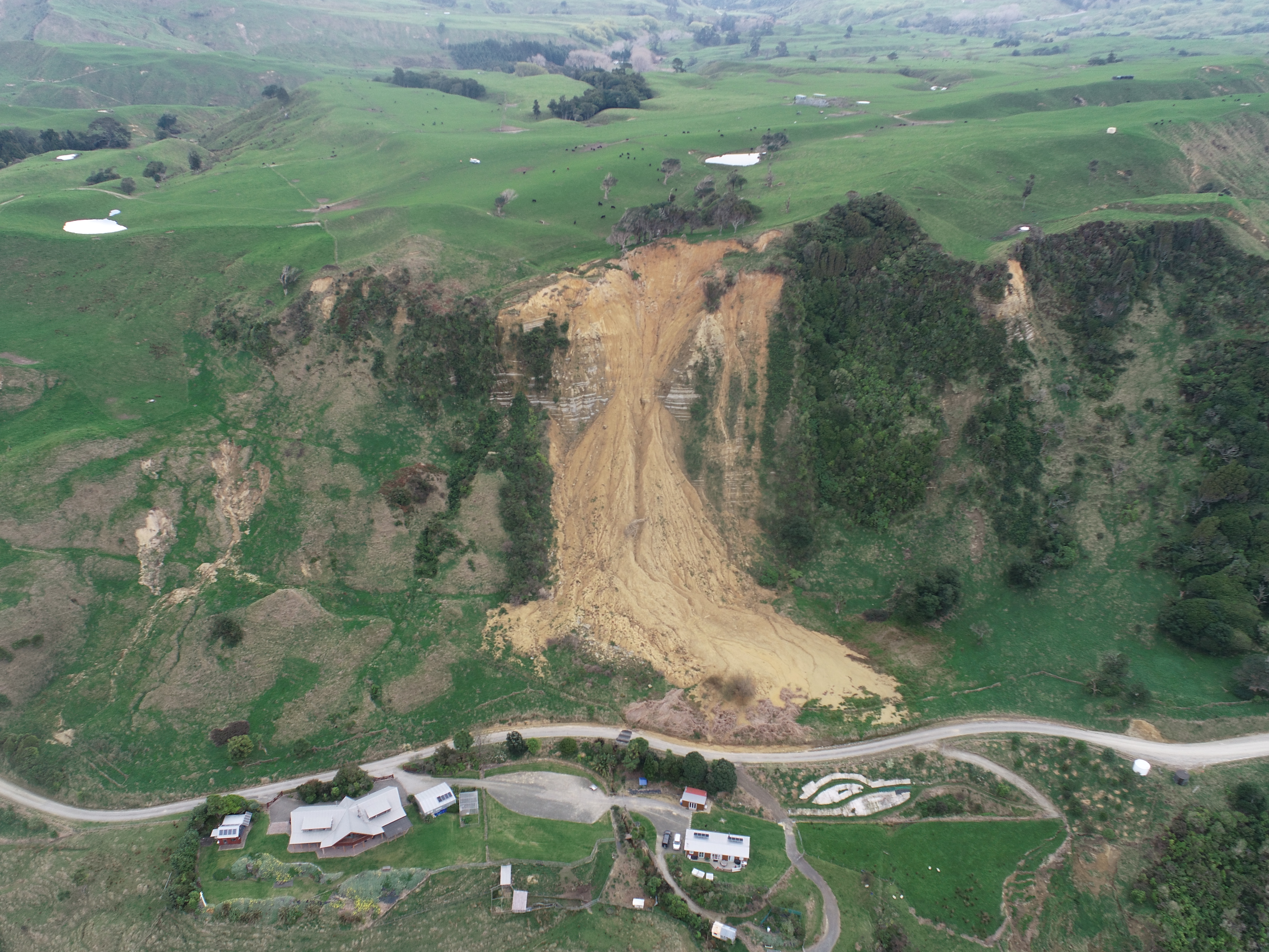 Waihau Beach Road landslide