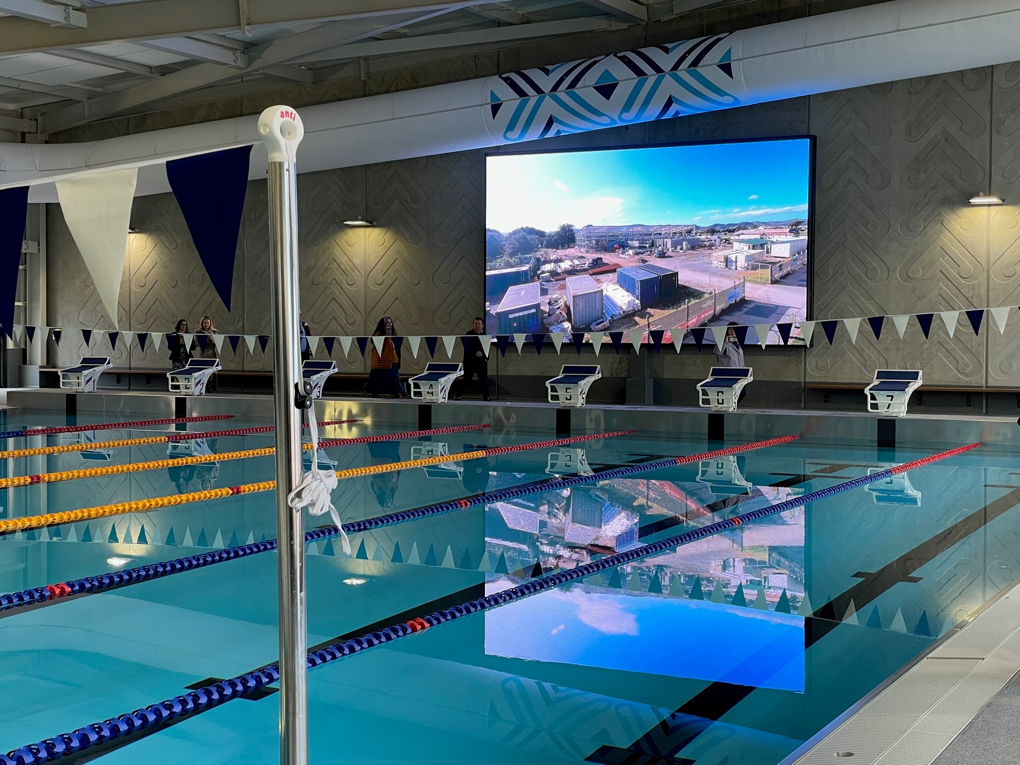 Kiwa Pools 50m pool with TV