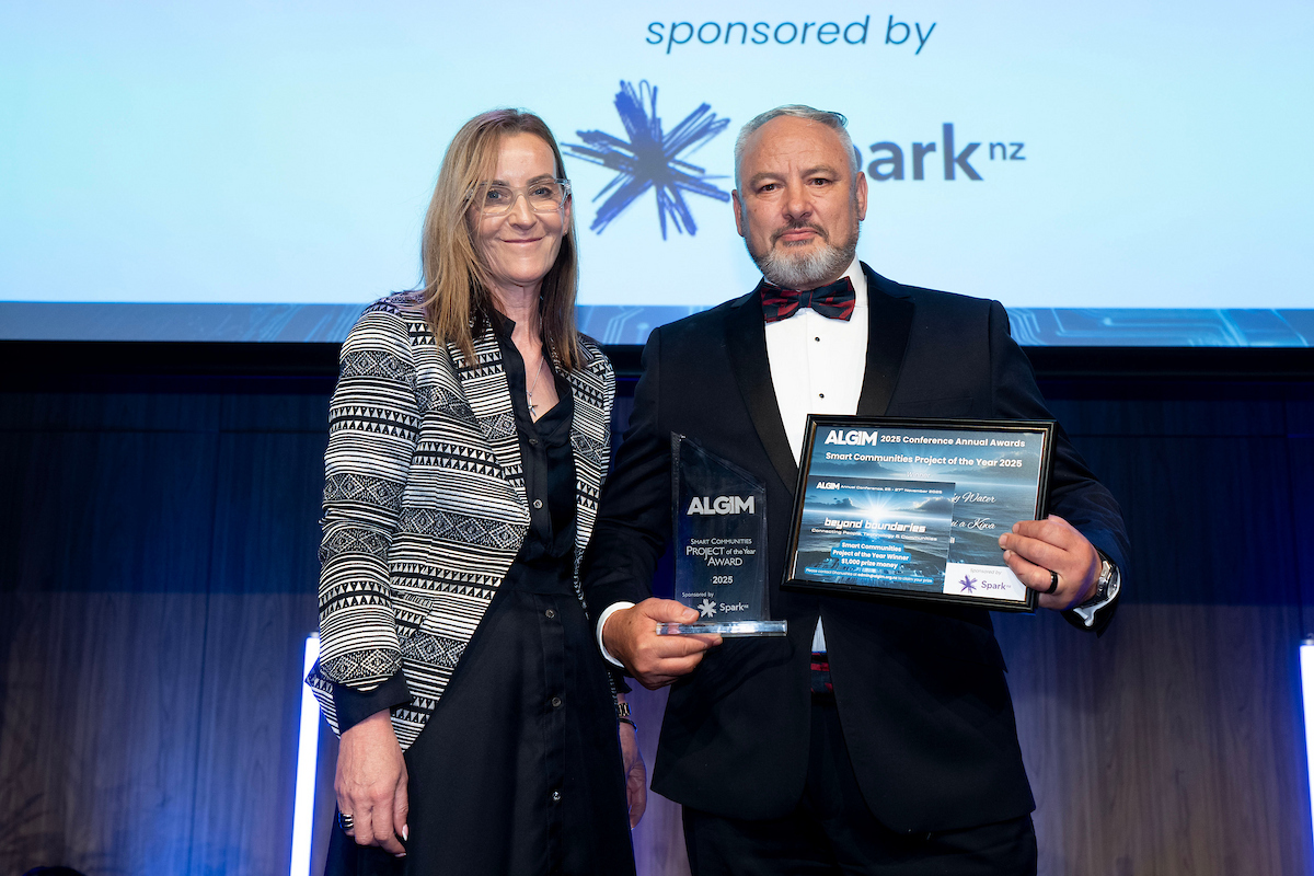 Ben green with award